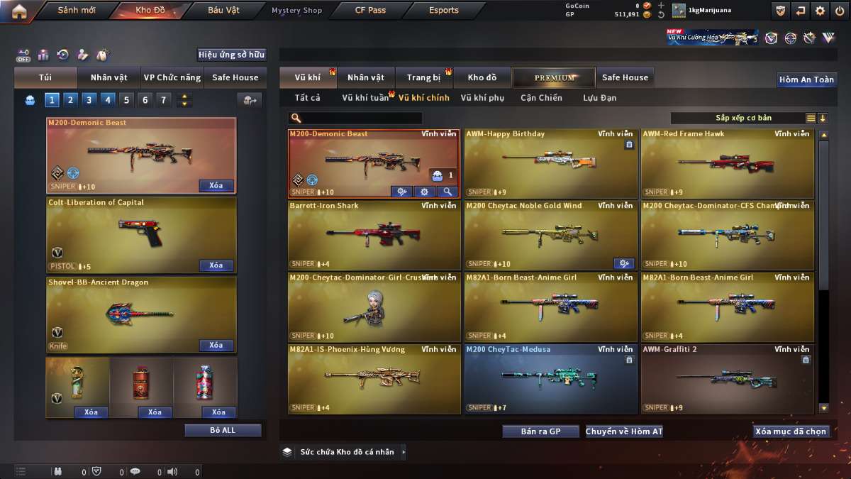 shop acc cf uy tin gia re